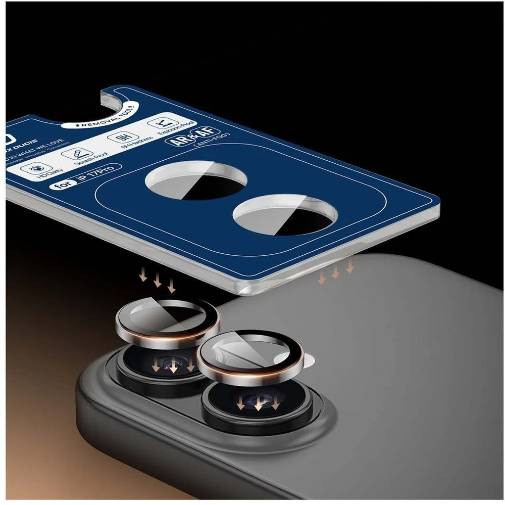 Evelatus Apsauginis stiklas Dux Ducis Apple iPhone 17 Camera Lens Protector Sidabrinis