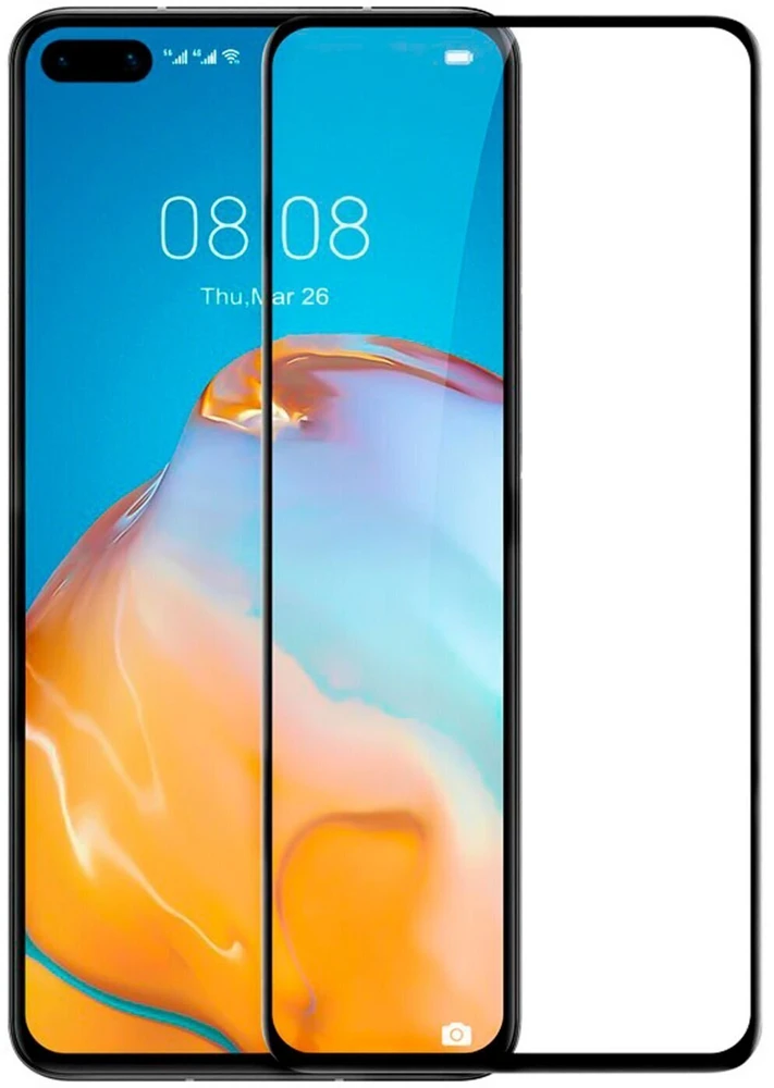 Evelatus apsauginis stiklas Huawei P40 Pro skaidrus stiklas UV + klijai 35969