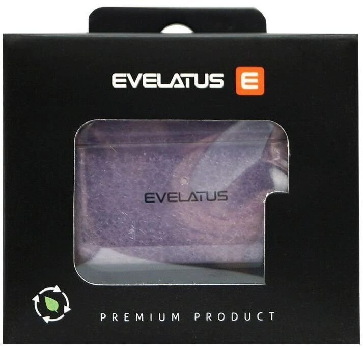 Evelatus Dėklas na ausinės Apple AirPods Pro TPU apsauginis dėklas permatomas Violetinė