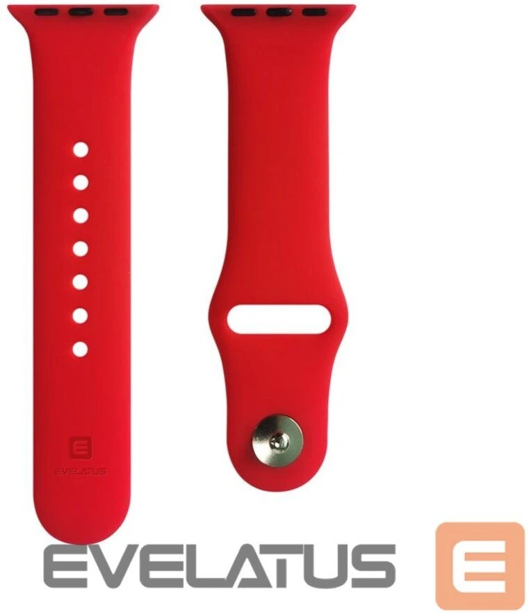 Evelatus Dirželis Apple Watch 42/44/45 mm silikoninės kilpos laikrodžio dirželiai (140 mm M/L) Raudona EVEAPPAW42SR