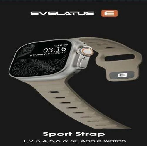 Evelatus Priedai do smartwatchy Siksniņa Watch 38/40/41 Sport Silicone Loop rusvai gelsvas Pilkas (EVEAPP38SSLBG)