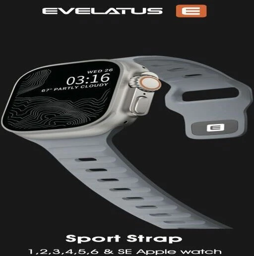 Evelatus Priedai do smartwatchy Siksniņa Watch 38/40/41 Sport Silicone Loop Dark Gray (EVEAPP38SSLFG)
