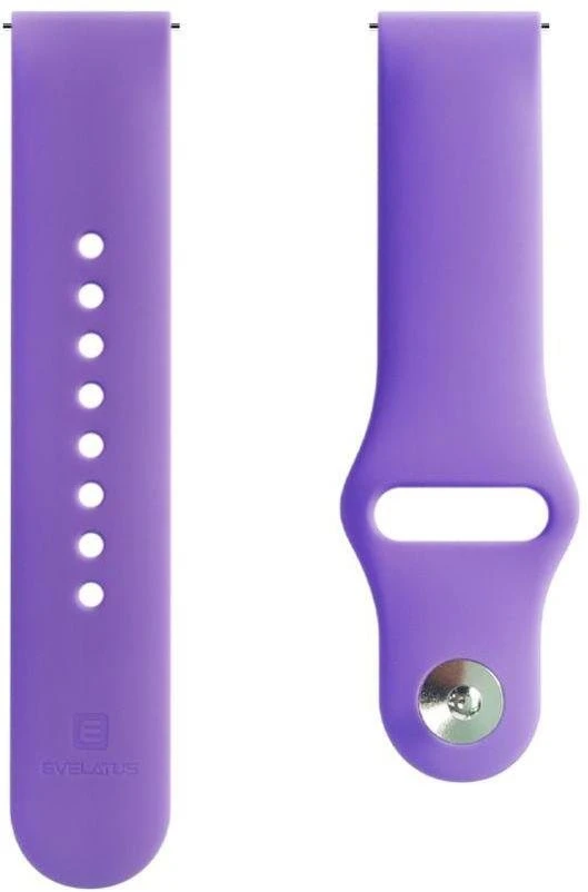 Evelatus Siksniņa Evelatus Evelatus laikrodžio 20 mm silikoninės kilpos laikrodžio dirželiai (130 mm M/L) tamsiai violetinė EVEAN20SLDP