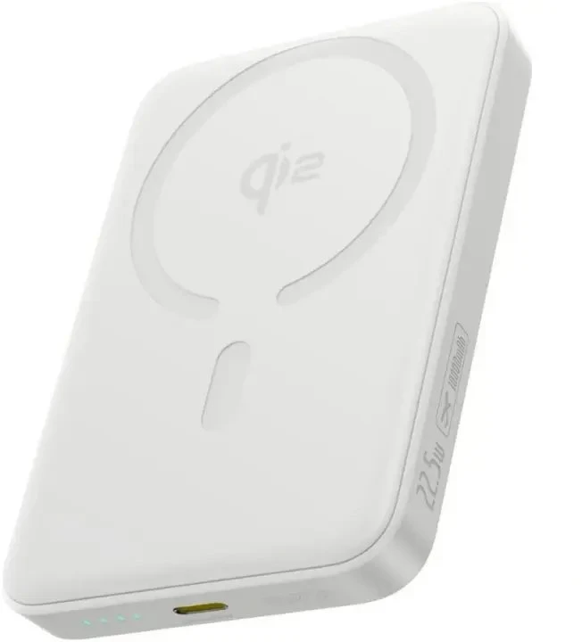 Evelatus EPB05 10000mAh Power Bank X2 USB / Micro USB-C Lightning + 10W bezvadu uzlādētājs balts