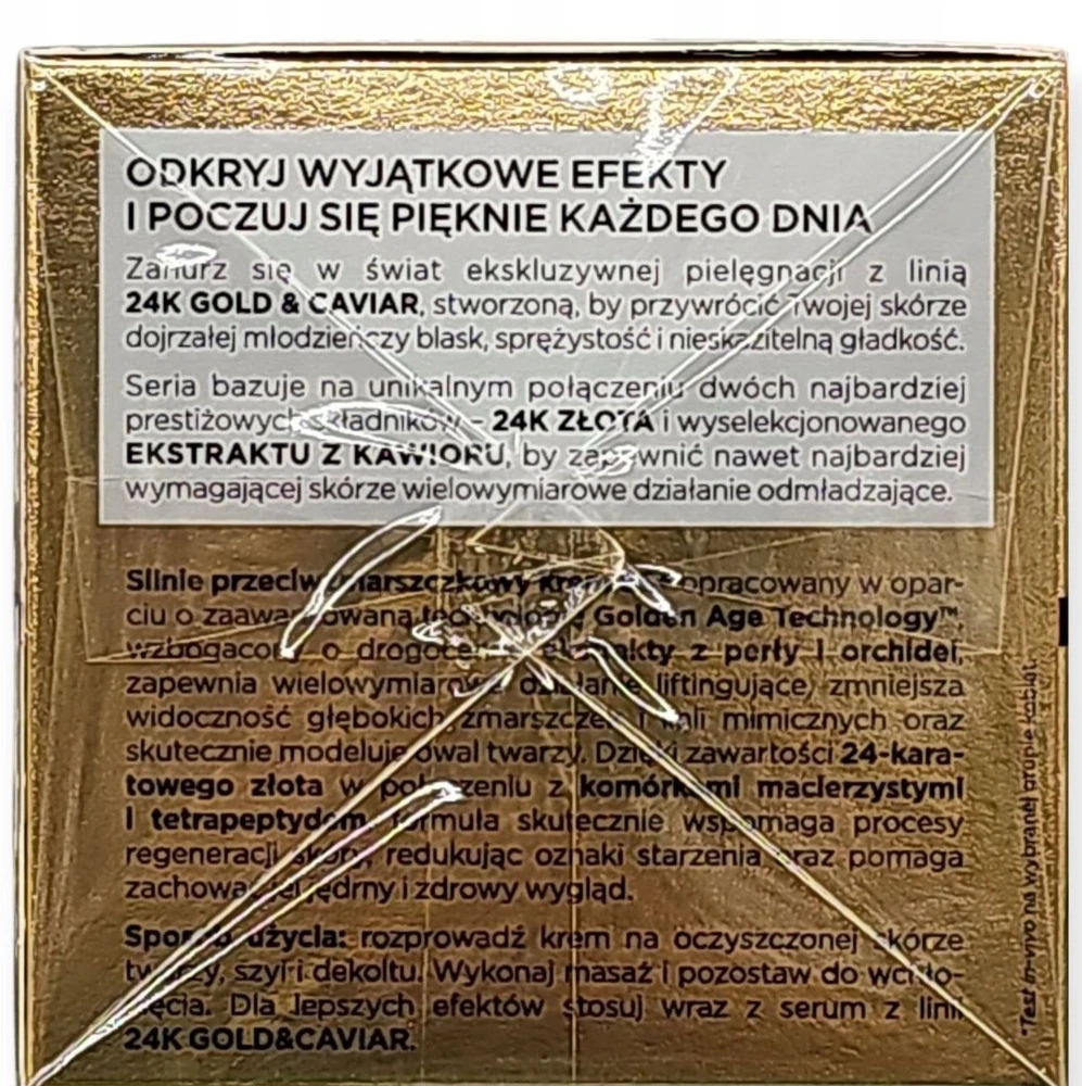 Eveline Cosmetics „Eveline 24K Gold&Caviar“ kremas dienai ir nakčiai (65+), 50 ml