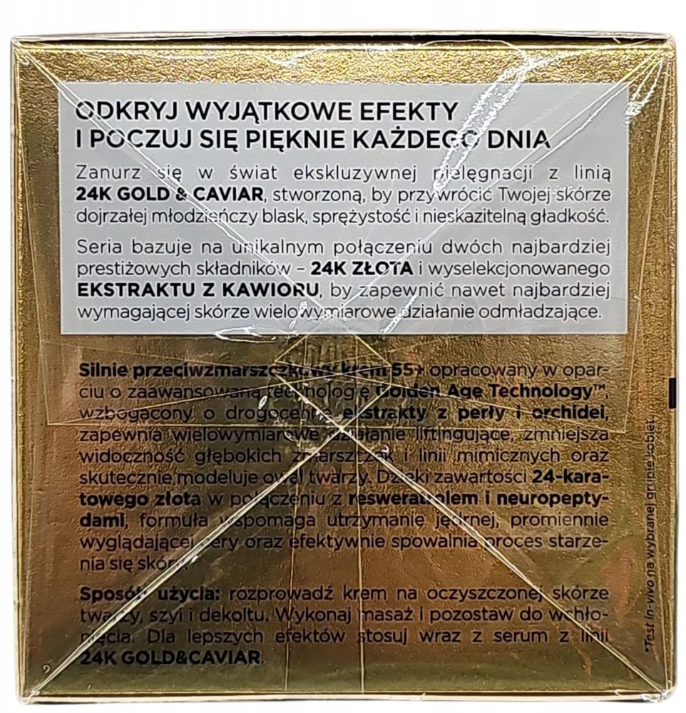 Eveline Cosmetics „Eveline 24K Gold&Caviar“ kremas dienai ir nakčiai 55+, 50 ml