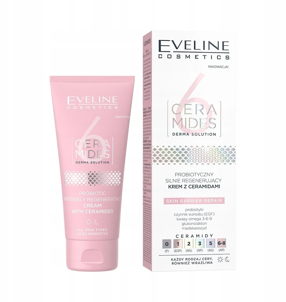 Eveline Cosmetics Eveline 6 Ceramides regeneruojantis veido kremas 50 ml (0866712)