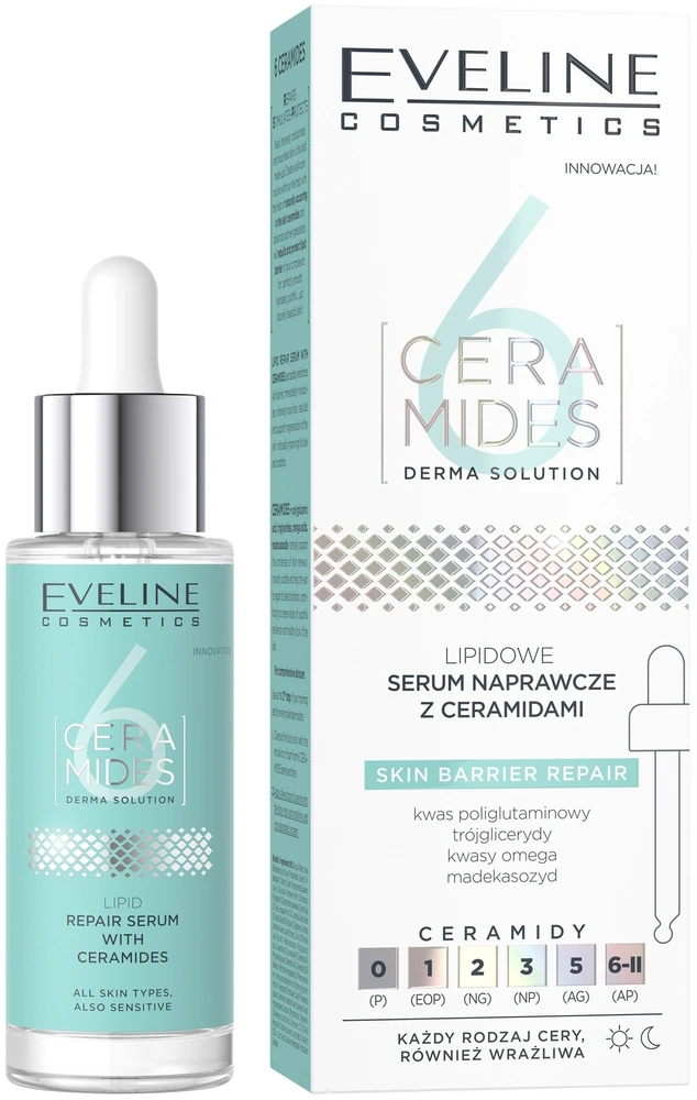 Eveline Cosmetics Eveline 6 Ceramides serumas su keramidais, atkuriamasis, 30 ml (086736)