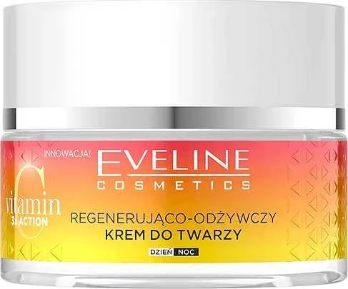Eveline Cosmetics Vitaminas C 3x Action regeneruojantis ir maitinamasis veido kremas 50ml