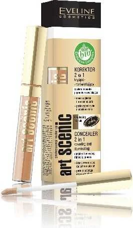 Eveline Cosmetics Art Scenic Maskuoklis 2in1 maskuojantis ir šviesinantis maskuoklis 05 Nude 7ml