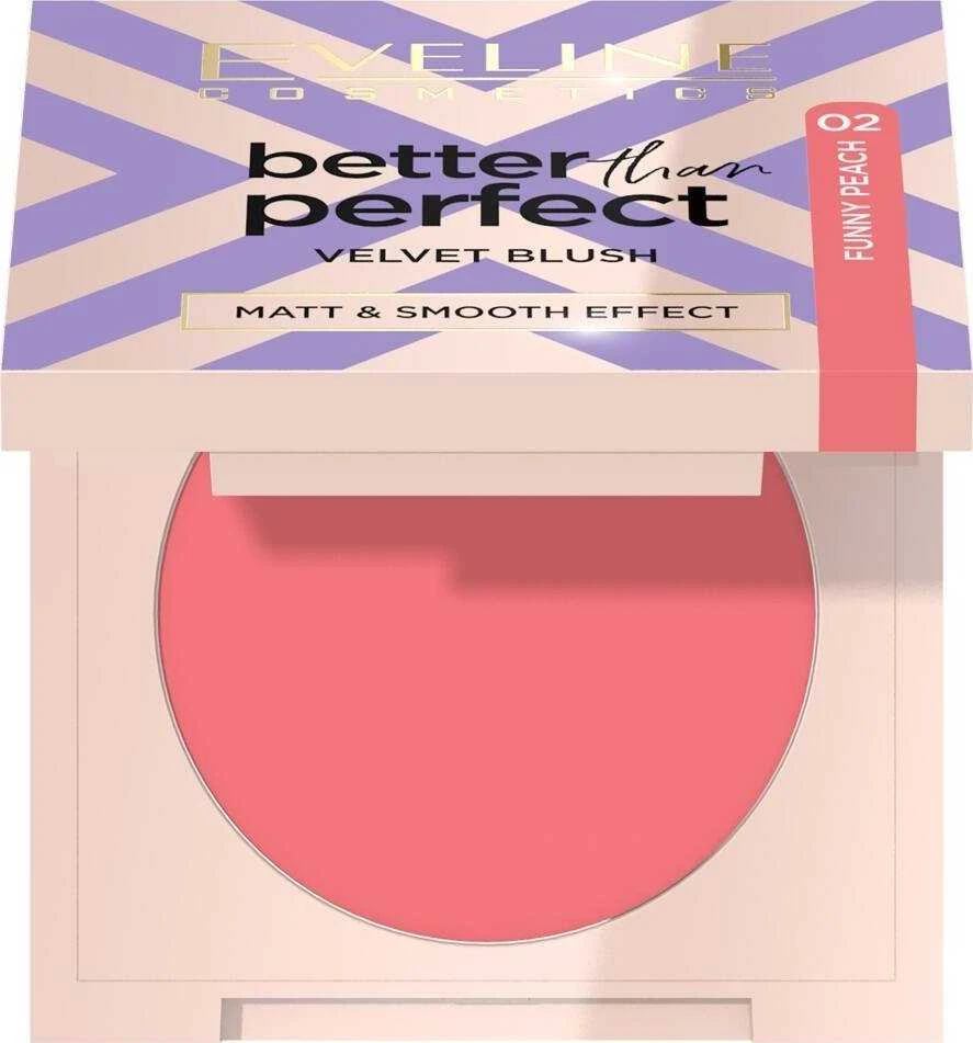 Eveline Cosmetics Better Than Perfect Velvet Blush 02 Funny Peach, 2,3 g