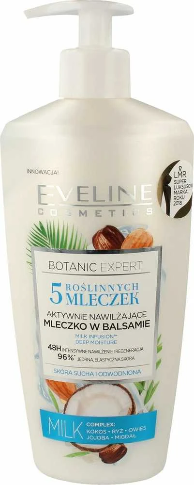 Eveline Cosmetics Eveline Botanic Expert aktyviai drėkinamasis losjonas kūnui In Balm, 350 ml
