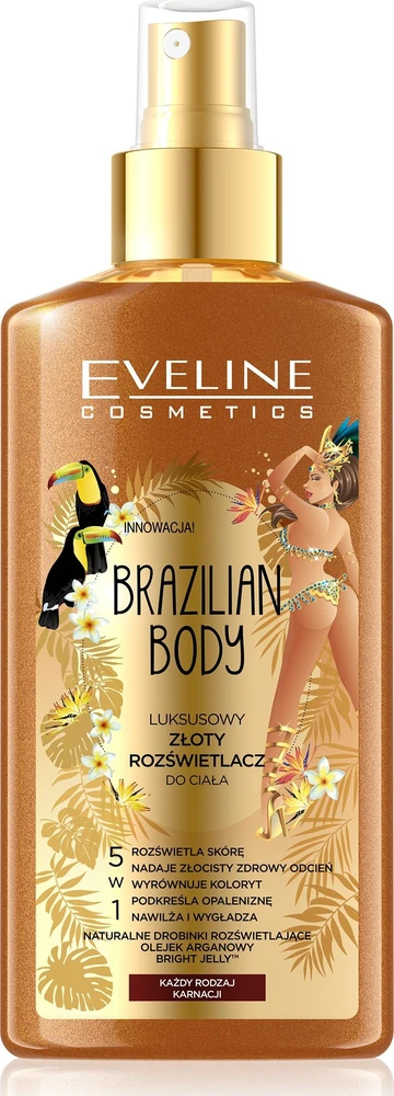 Eveline Cosmetics Brazilian Body Illumination kūno purškiklis Exotic, 150 ml