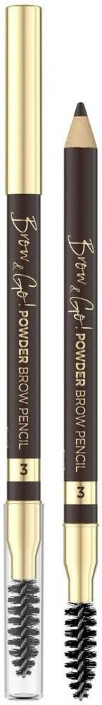 Eveline Cosmetics Brow & Go! Powder Brow pieštukas 03