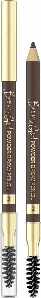 Eveline Cosmetics Brow & Go! Powder Brow pieštukas 02