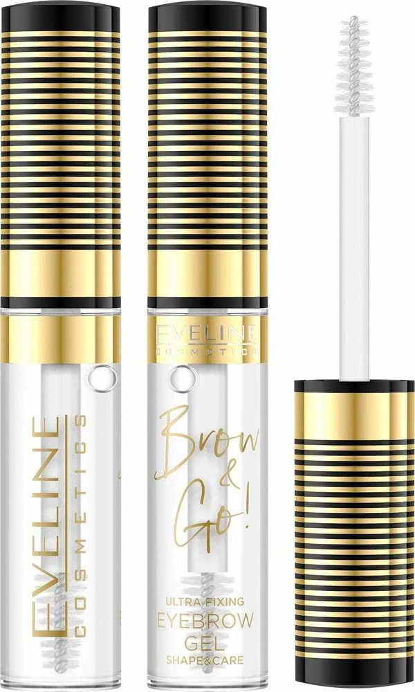 Eveline Cosmetics Eveline Brow & Go! Eyebrow Blakstienų tušas Transparent 6 ml