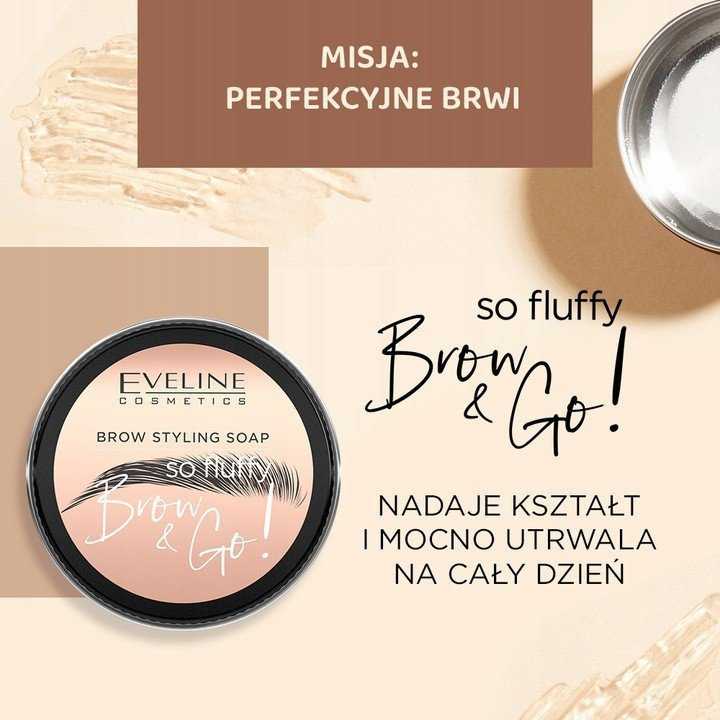 Eveline Cosmetics Brow&Go! Styling Soap So Fluffy, 25 g