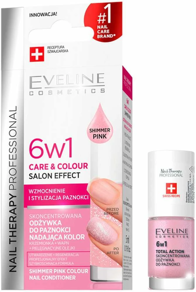 Eveline Cosmetics Nail Therapy 6w1 Care & Colour, 5 ml