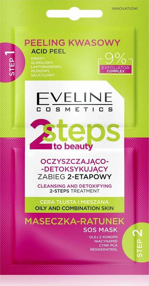 Eveline Cosmetics 2 žingsniai į grožį, 8 ml