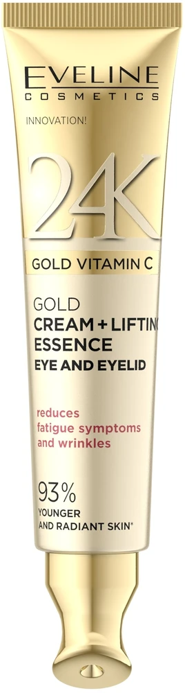 Eveline Cosmetics Eveline EVELINE 24K aukso ir vitamino C kremas nuo saulės, 15 ml