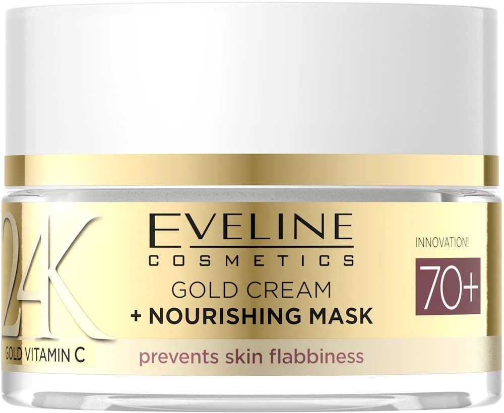 „Eveline Cosmetics“ „Eveline EVELINE 24K Gold&Vit C“ kremas dienai/nakčiai su 70+ 50 ml