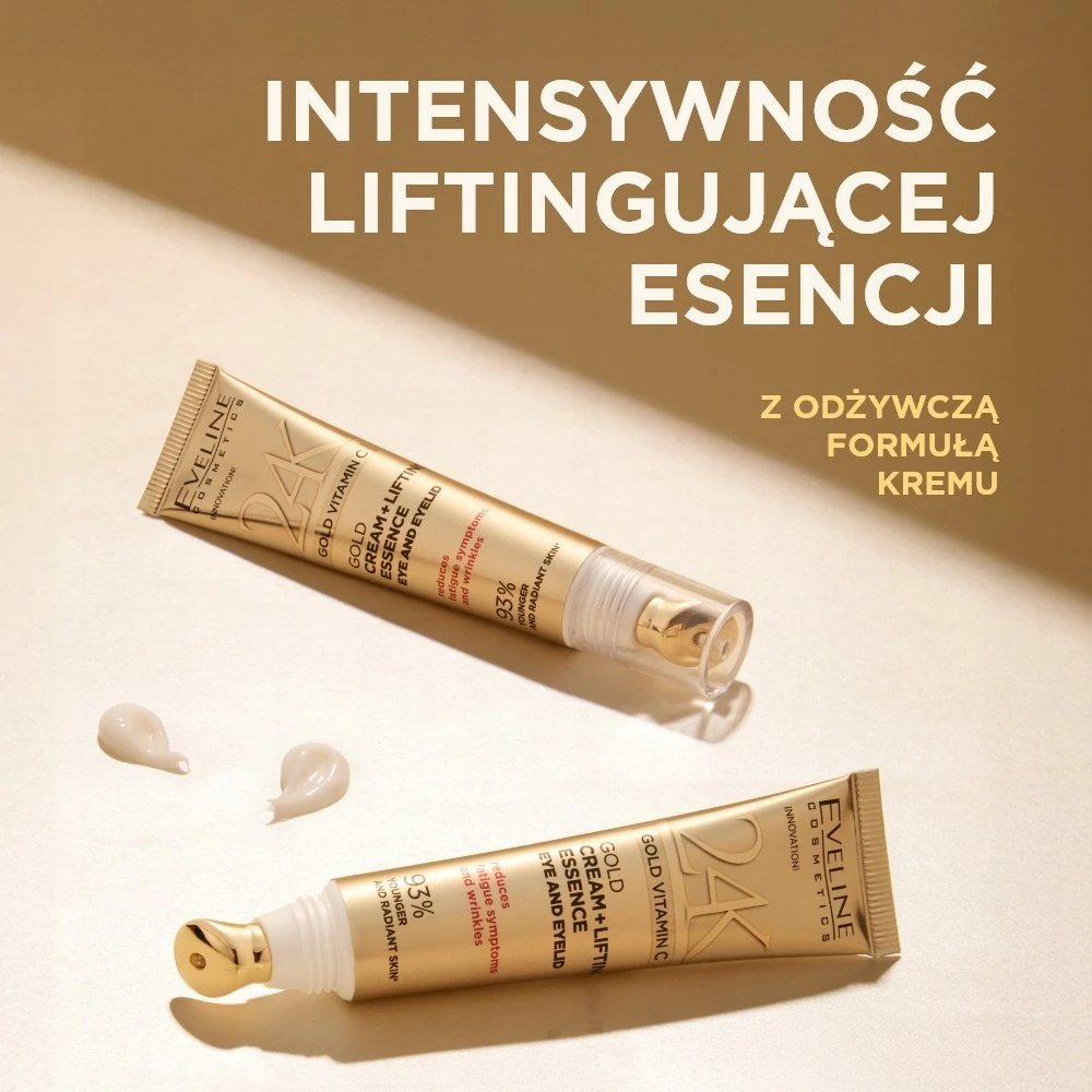 Eveline Cosmetics Eveline EVELINE 24K aukso ir vitamino C kremas nuo saulės, 15 ml