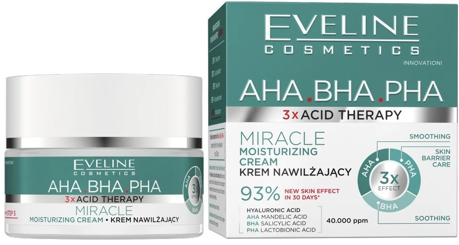 Eveline Cosmetics Eveline EVELINE 3xAcid Therapy Krem nawilżający 50ml