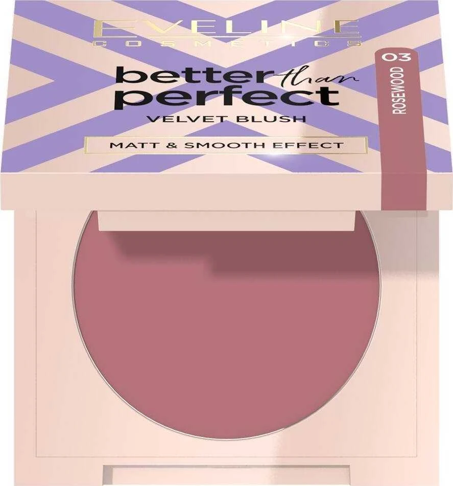 Eveline Cosmetics Better Than Perfect Velvet Blush 03 Rosewood, 2,3 g