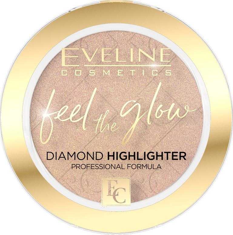 Eveline Cosmetics Feel the Glow Diamond Highlighter 02 Beach Glow, 4,2 g