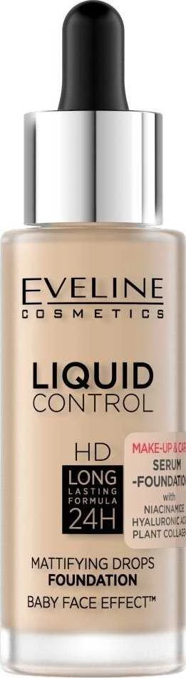 Eveline Cosmetics LIQUID CONTROL HD 015 Light Vanilla, 32 ml