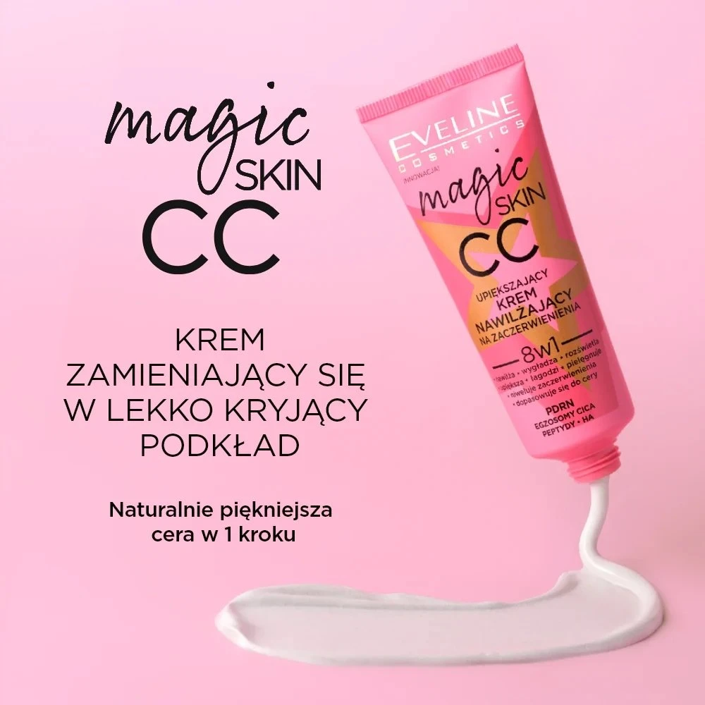 „Eveline Cosmetics Magic Skin CC“ drėkinamasis kremas nuo paraudimo, 30 ml