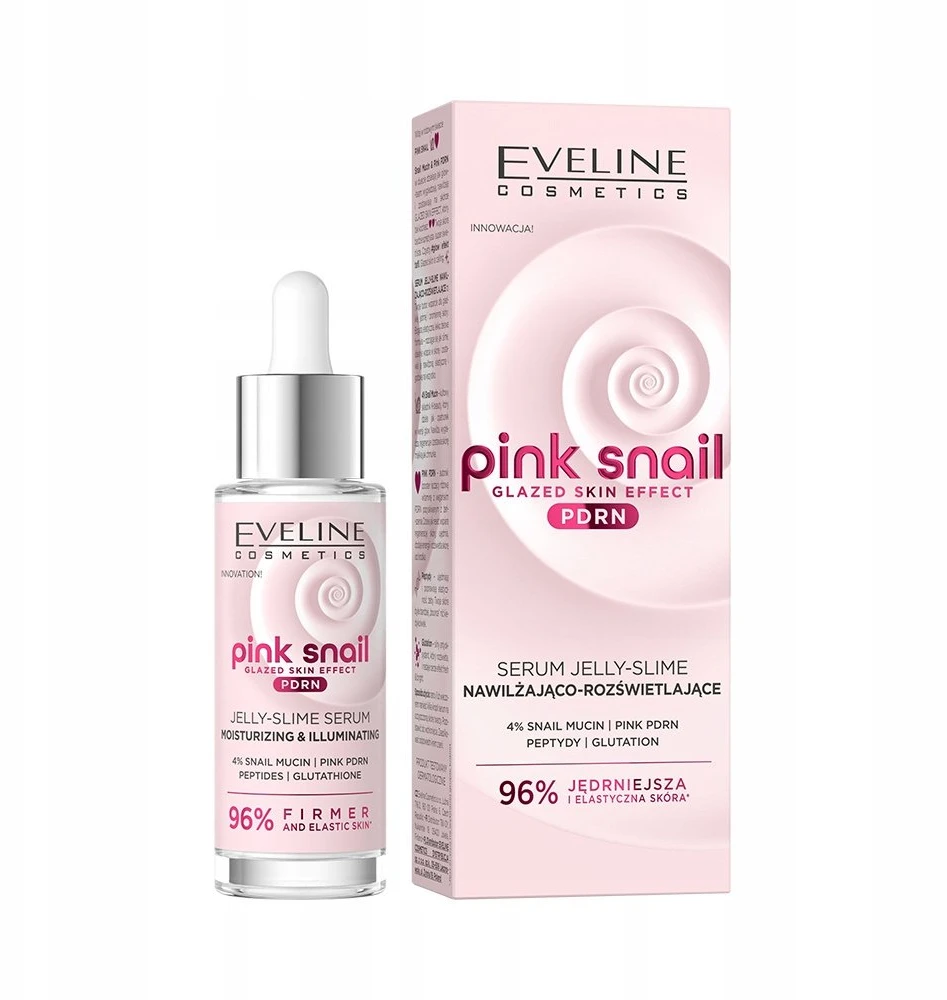 Eveline Cosmetics Eveline EVELINE Rožinis SNAIL nawilż.-rozśw.30ml