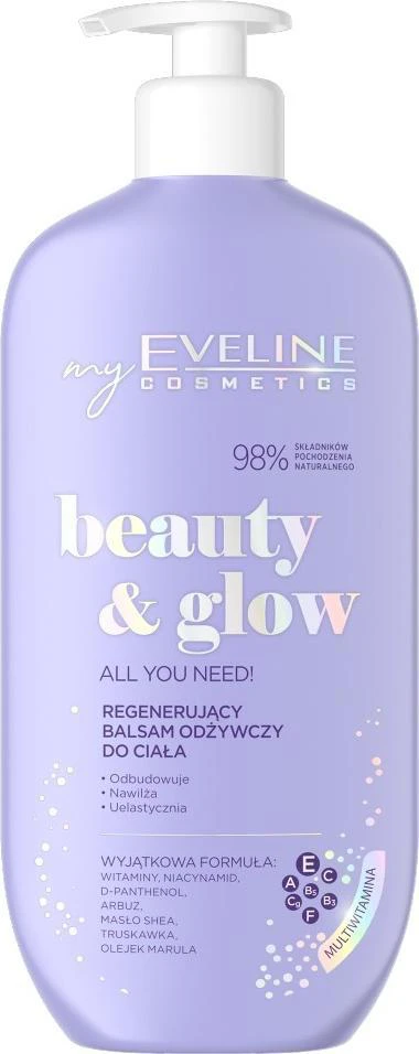Eveline Cosmetics Beauty & Glow regeneruojantis maitinamasis kūno losjonas 350ml