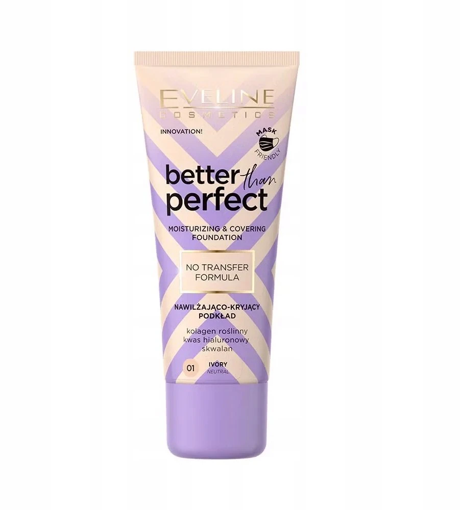 Eveline Cosmetics „Better Than Perfect“ drėkinamasis ir dengiamasis makiažo pagrindas 2.5 Nude 30ml