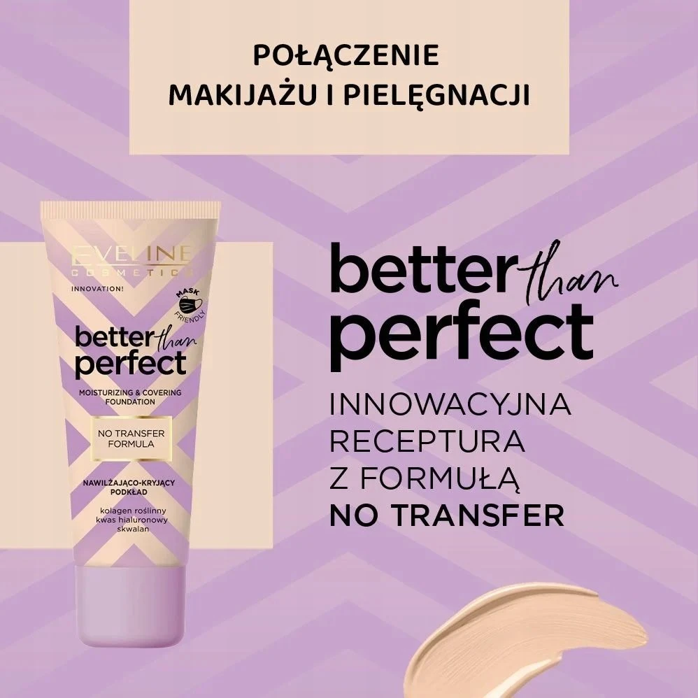 Eveline Cosmetics „Better Than Perfect“ drėkinamasis ir dengiamasis makiažo pagrindas 2.5 Nude 30ml