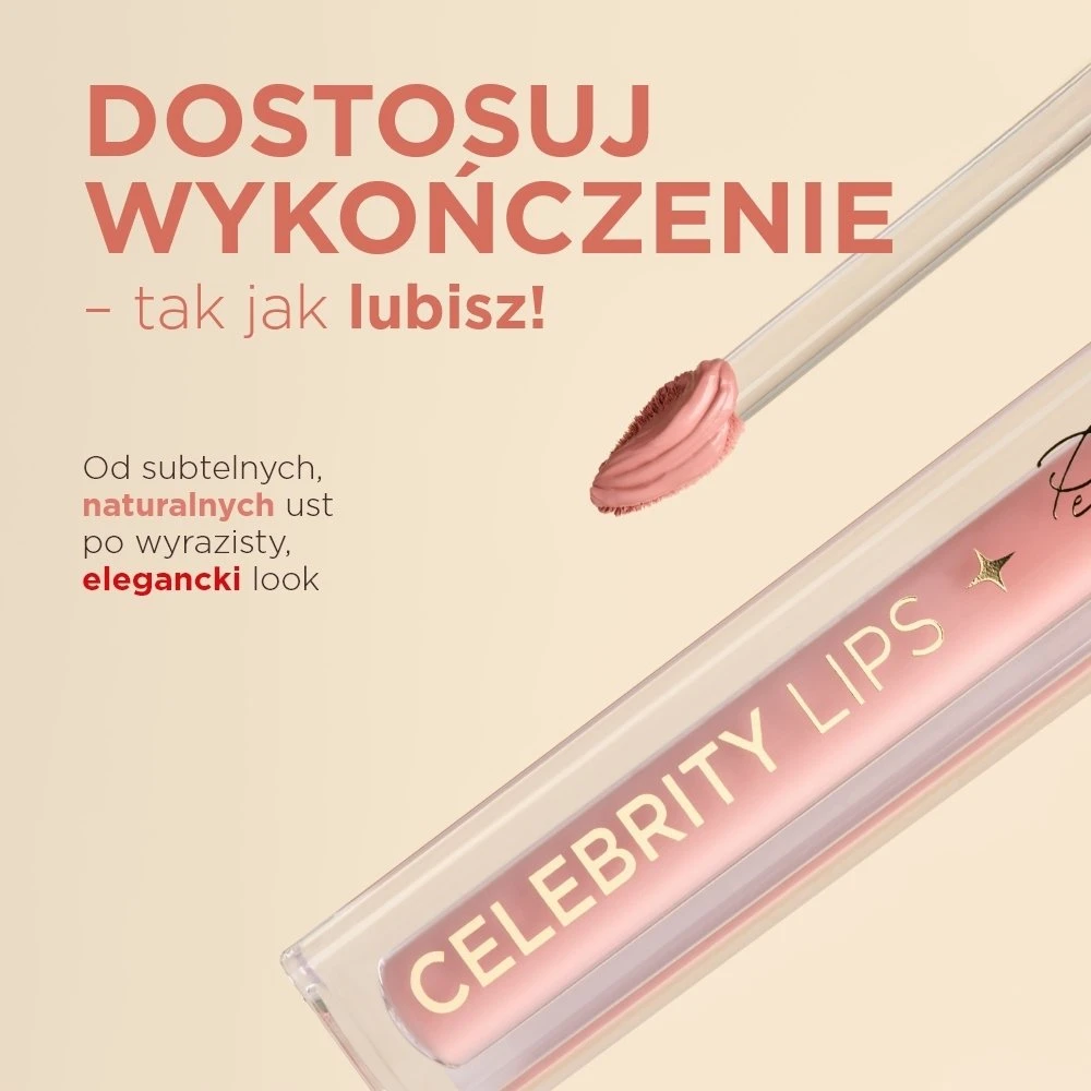 Eveline Cosmetics „Celebrity Lips“ ilgai išliekantys matiniai skysti lūpų dažai „02NW“, 4 ml