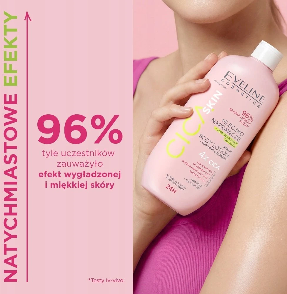 Eveline Cosmetics Cica odos atkuriamasis pienelis + raminamasis kompresas 350 ml