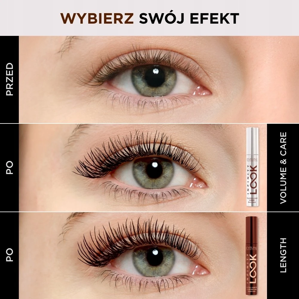 Eveline Cosmetics Infinity Look tušas-serumas 7ml