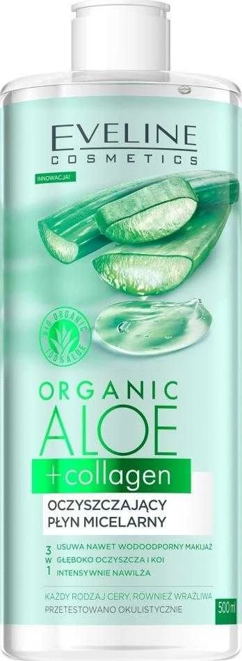 Eveline Cosmetics Organic Aloe + Kolagenas, 500 ml