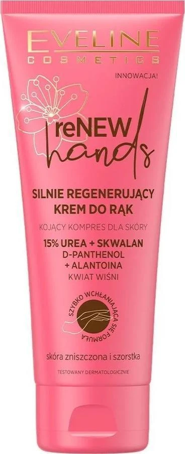 Eveline Cosmetics Renew Hands Stipriai regeneruojantis rankų kremas 75ml