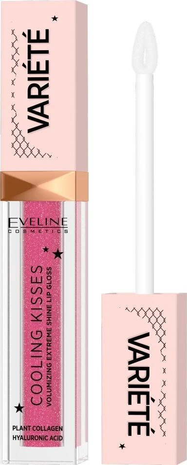 Eveline Cosmetics „Variete 06 Amazing Kiss“ 6,8 ml vėsinantis apimties suteikiantis lūpų blizgis