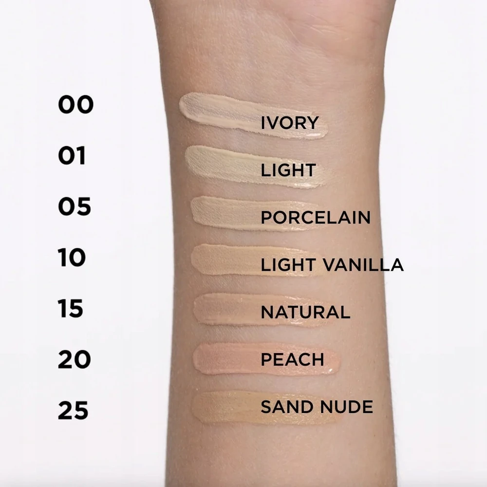 „Eveline Cosmetics Wonder Match Coverage“ skystas maskuoklis „00 Ivory“, 7 ml