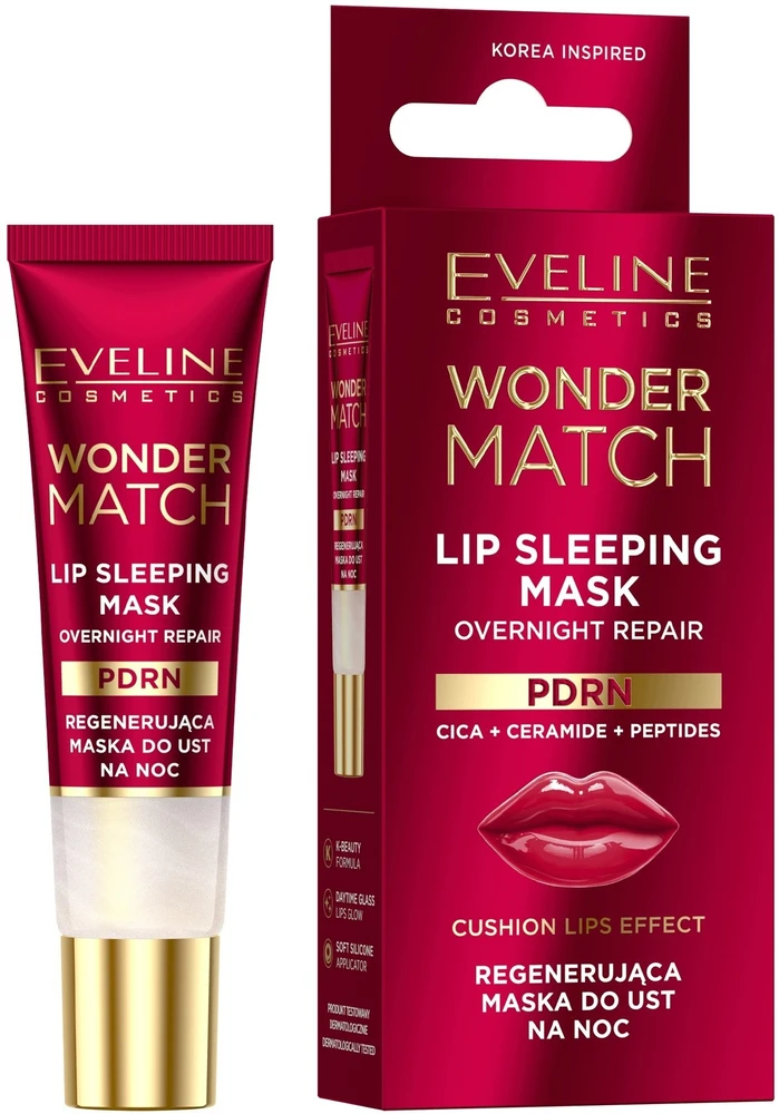 Eveline Cosmetics Wonder Match regeneruojanti lūpų kaukė nakčiai 12 ml