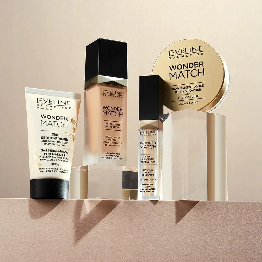 „Eveline Cosmetics Wonder Match Coverage“ skystas maskuoklis „00 Ivory“, 7 ml
