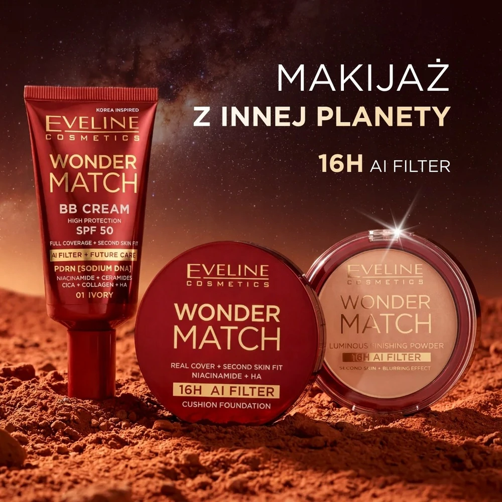 „Eveline Cosmetics Wonder Match“ satininė apdailos pudra, 7 g