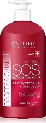 Eveline Cosmetics Eveline Extra Soft SOS daugkartinis regeneruojantis kūno pienelis, 350 ml