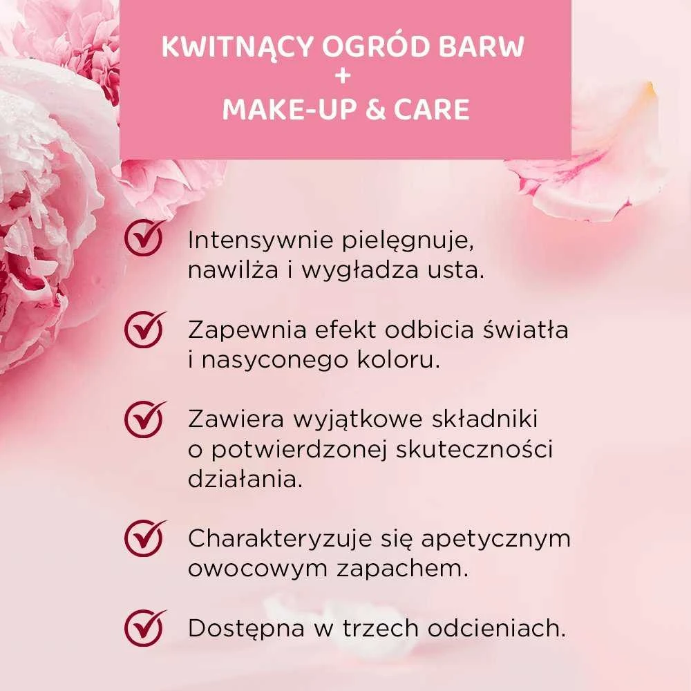Eveline Cosmetics Flower Garden lūpų dažai 02