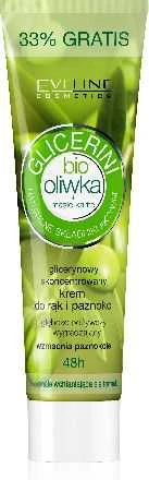 „Eveline Cosmetics“ koncentruotas rankų ir nagų kremas su glicerinu, ekologišku alyvuogių aliejumi ir taukmedžio sviestu, 125 ml