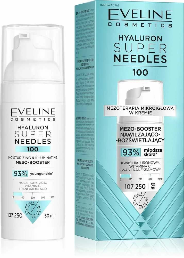 „Eveline Cosmetics“ hialurono rūgšties superadatos, 50 ml