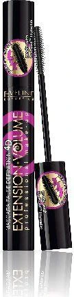 Eveline Cosmetics Eveline Extension 4D Extreme Volume Blakstienų tušas Juodas, 10 ml
